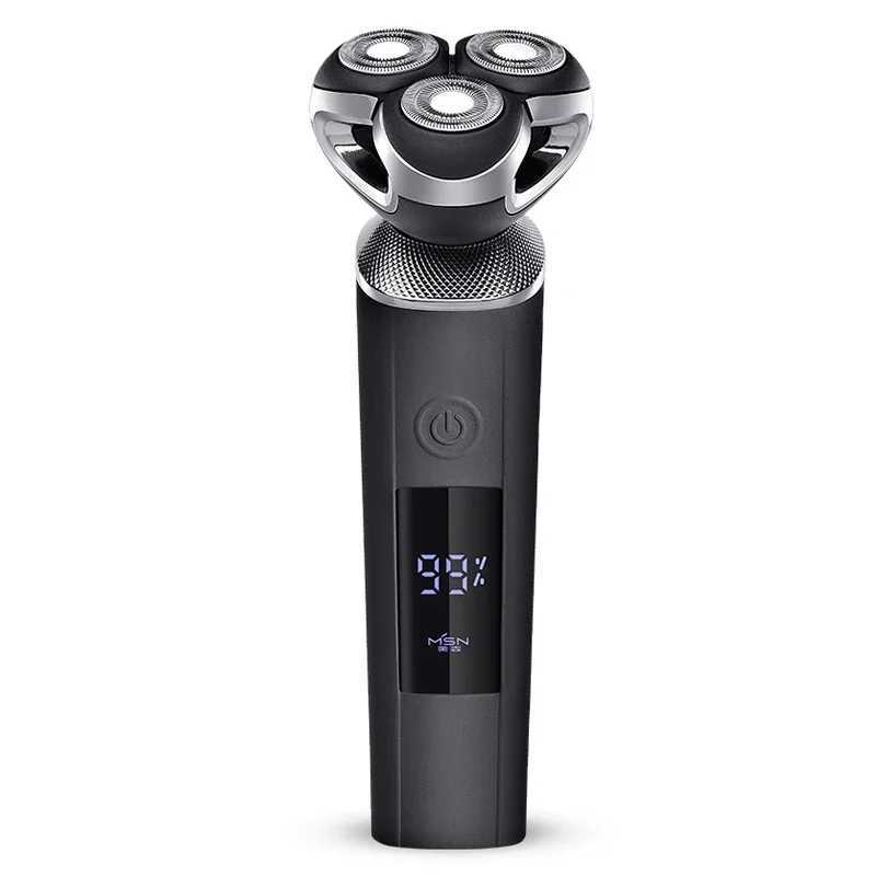Pro Waterproof Electric Shaver Men Wet Dry Facial Razor Lithium RechargeableXJ241207