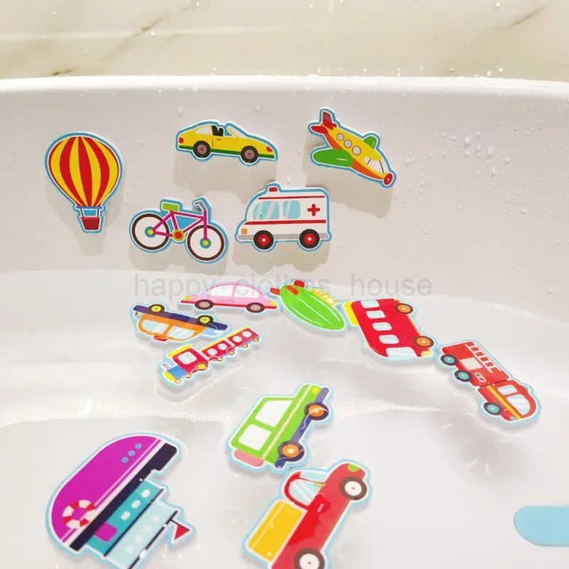 Baby Bath Toys Boat Cognitive Floating Toy Foam EVA Puzzle Bathing Toys for Kids Children Bathroom Play Water Game ToysXJ241207