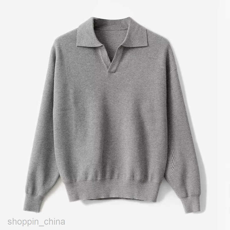 Men's Sweaters collar sweater men lazy style casual loose polo knit sweater autumn and winter style pullover fashionable jacket