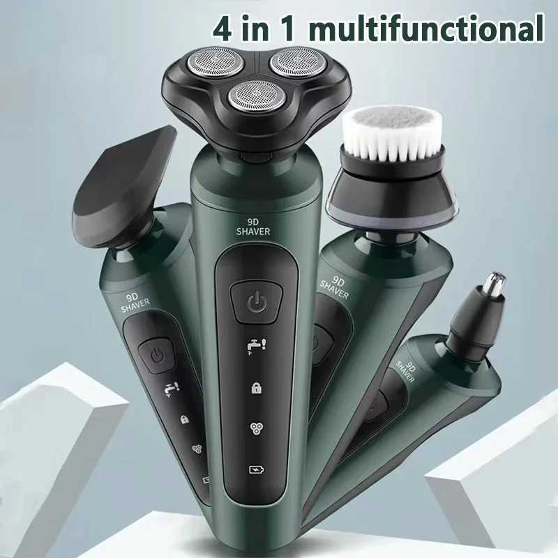 Xiaomi Electric Shaver 4-in-1 Multifunctional Dry and Wet Dual-purpose Silent Adjustable Rotary Electric Trimmer Hair TrimmerXJ241207
