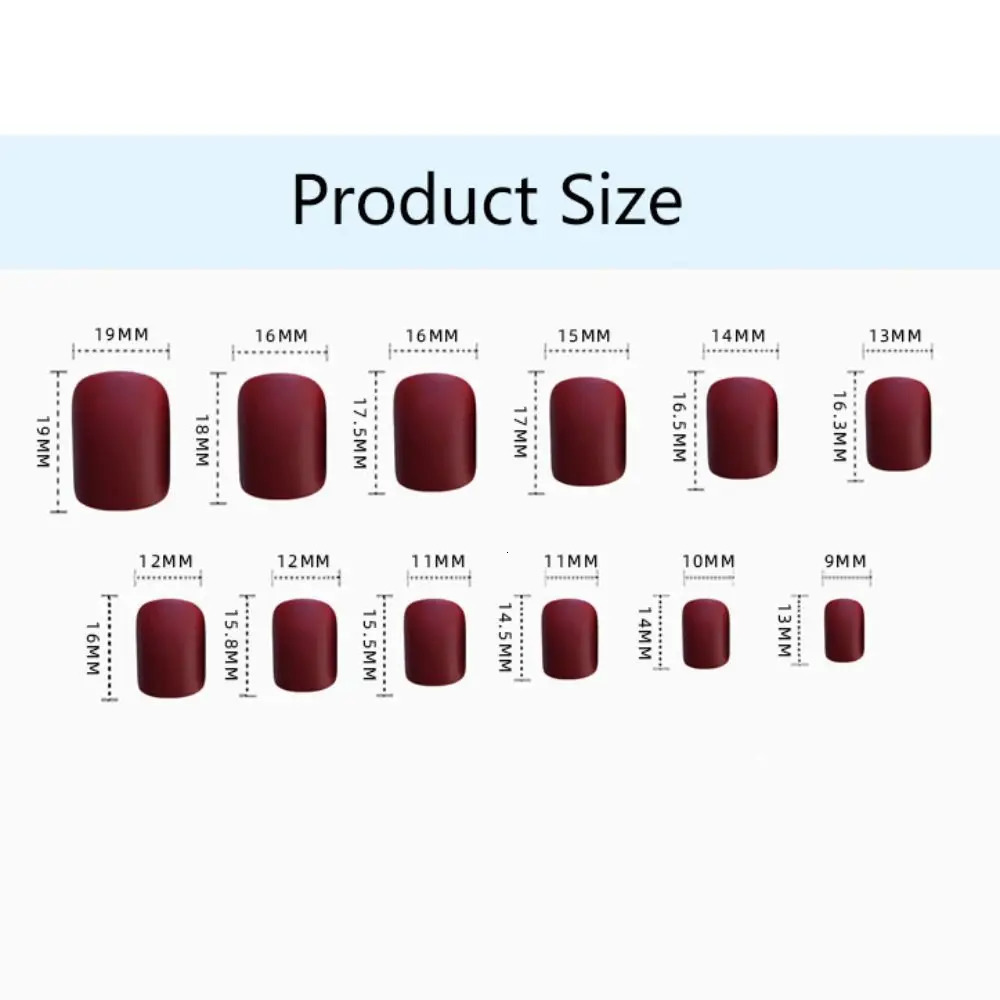 24pcs Detachable Short Square Head False Nails Solid Color Ballerina Press Wearable False Nails Full Cover Manicure Tool 241206