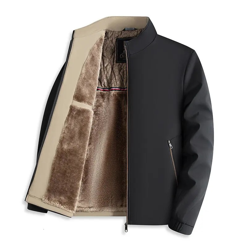 2024 Winter Fashion Trend Windproof PlusSize Jacket Mens Casual Relaxed Comfort Plus Fleece Thickened Warm High Quality Coat 241202