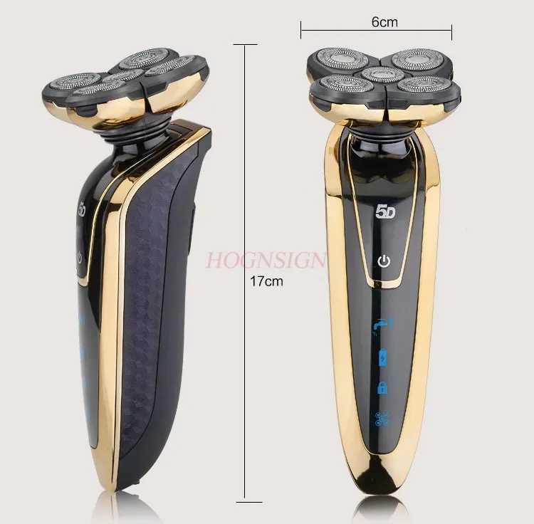 5D Grooming Kit Washable Electric Shaver Beard Trimmer Bald Head Electric Razor For Men Rechargeable Shaving Machine Wet DryXJ241207