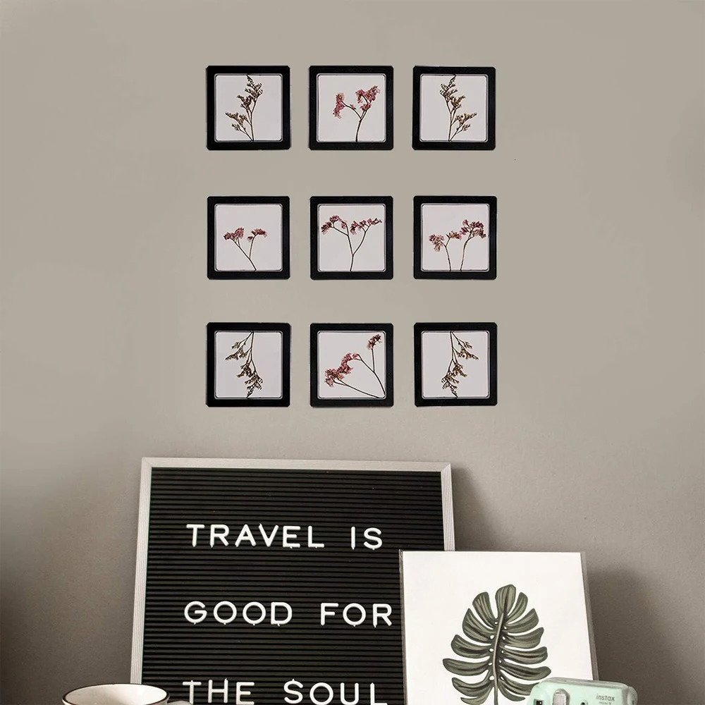 20 pieces of black 3D floating frame display stand coin display stand 3D floating frame challenge coin display stand 241206