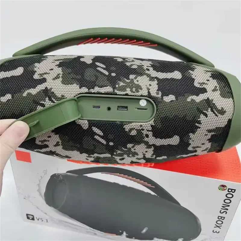 Boombox 3 Wireless wireless connections Speaker 100W High Power Portable Outdoor Ultra Low Bass RGB Stereo TWS Home Speaker Supports TF/AUX/USB X24120