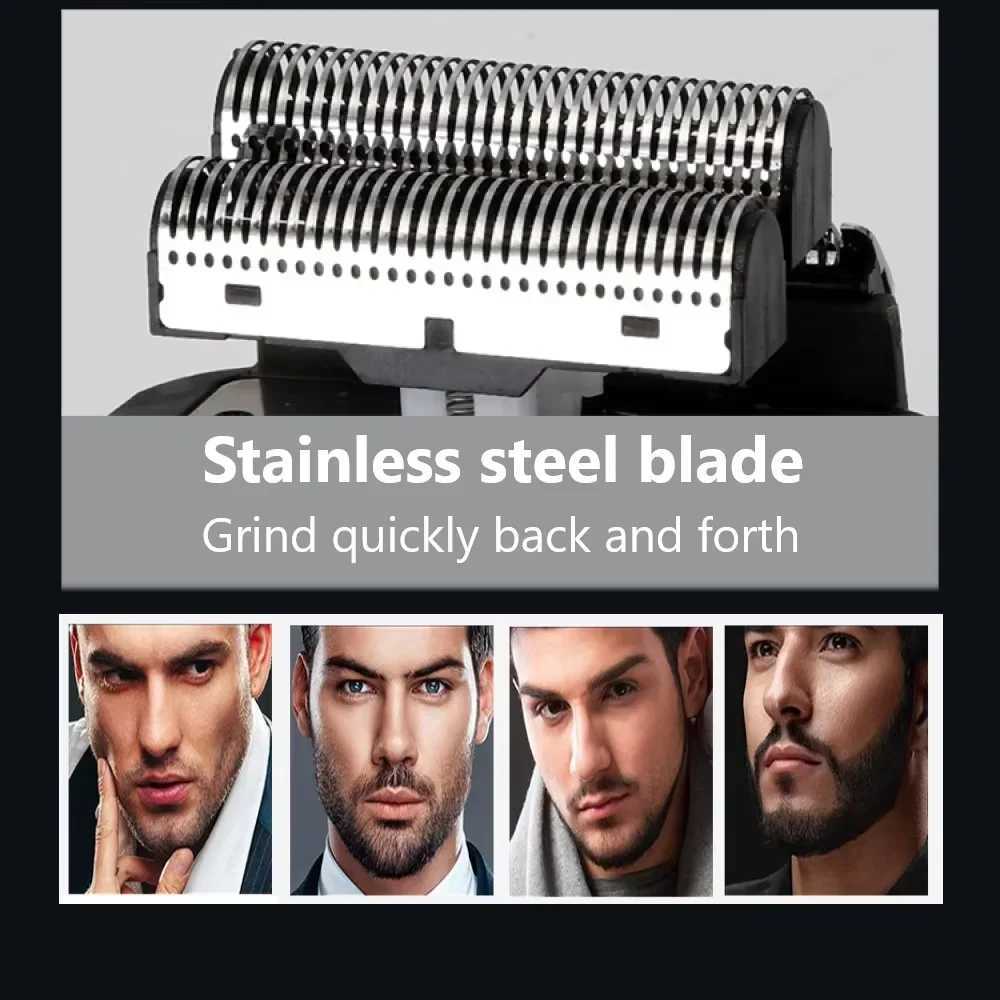 Kemei 2 In 1 Rechargeable Electric Shaver LCD Display Portable Cordless Men Reciprocating Razor Beard Trimmer KM-2027 BarberXJ241207