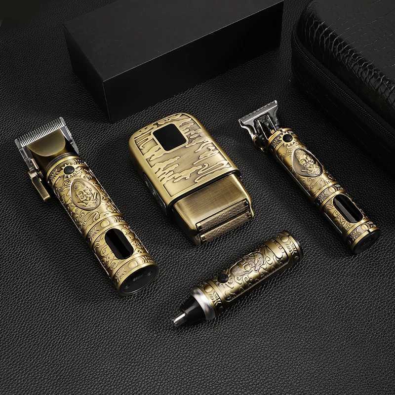 Resuxi 740 All Metal Hair Clippers Ears Nose Hair Trimmer Electric Shaver Set wtih Bag Hair Cutting Machine Mens Grooming ToolsXJ241207