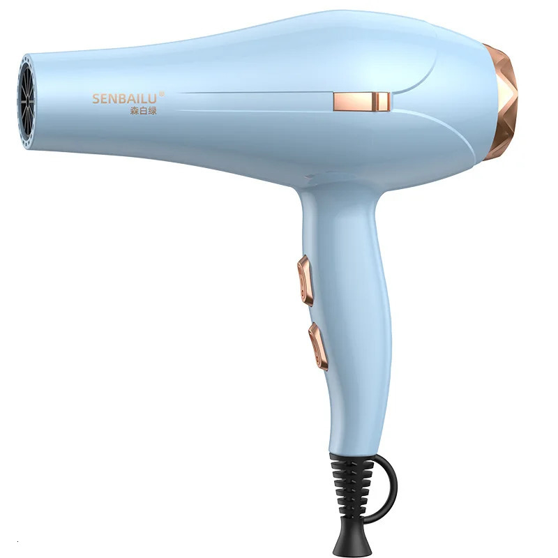 Quick Drying Hair Dryer USUKEU Plug Household Blue Light Cold and Air 110V220V Hammer Hair Dryer 241206