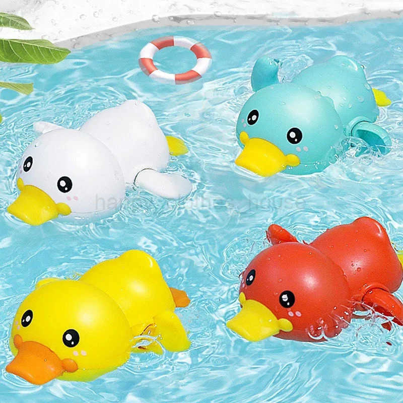 Baby Toys Bathing Ducks Animal Whale Crab Swimming Pool Water Play Game Chain Clockwork Bath Toys For ChildrenXJ241207
