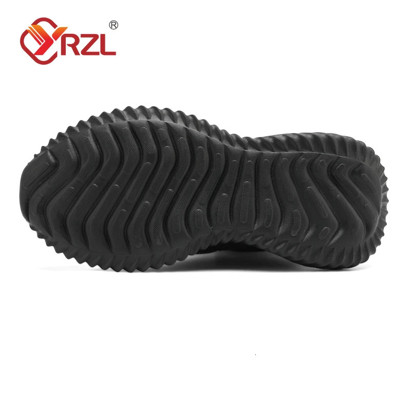 YRZL Mens Winter Black Boots Warm Plush Mens Boots Anti slip Lightweight Cotton Boots Comfortable Winter Shoes Mens Shoes 241206