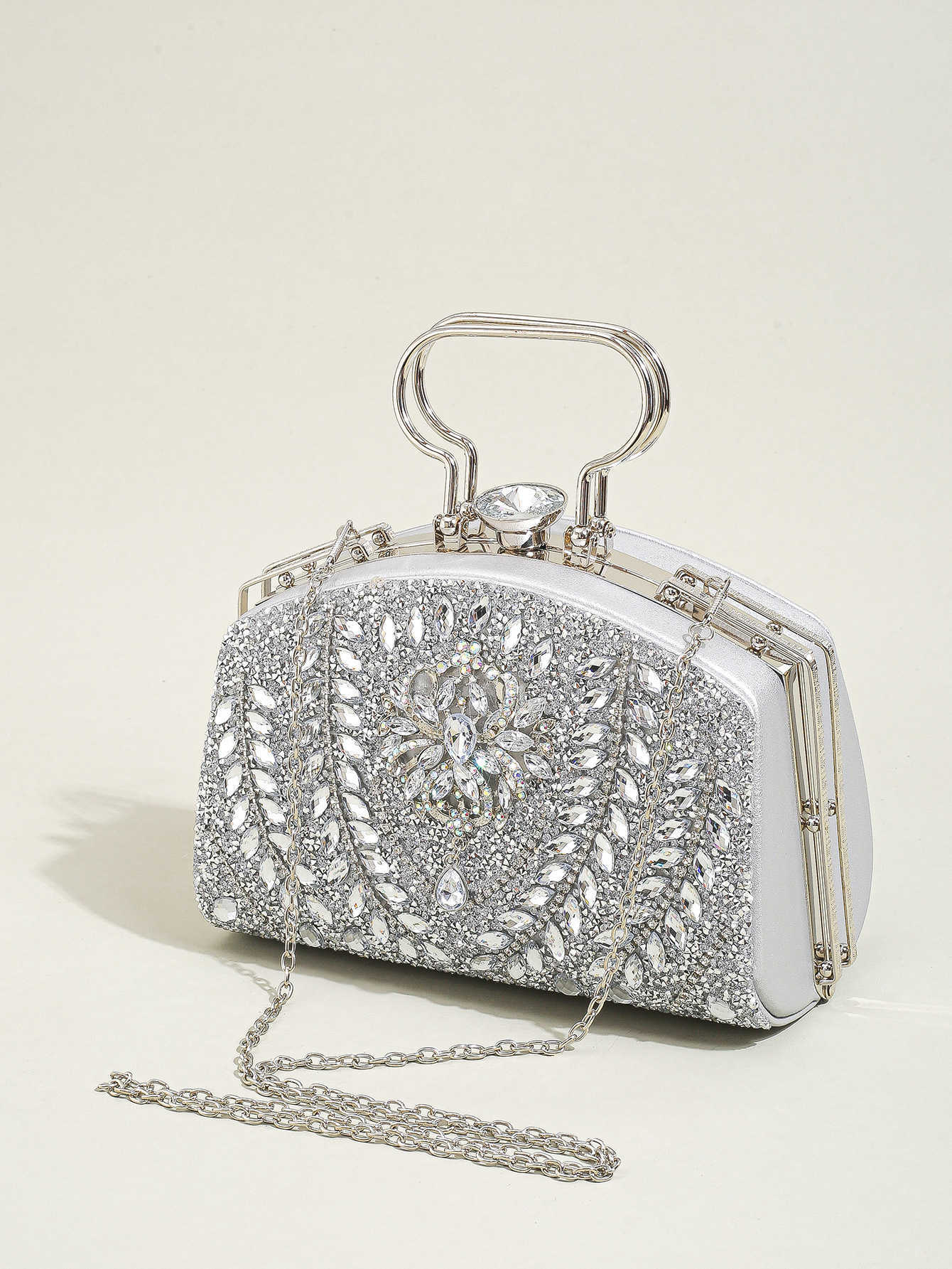 Clutch Bag New Shiny Banquet Bag with High-end Feel Diamond Studded Rhinestone Bag Elegant Wedding Cheongsam Banquet Handbag 240920