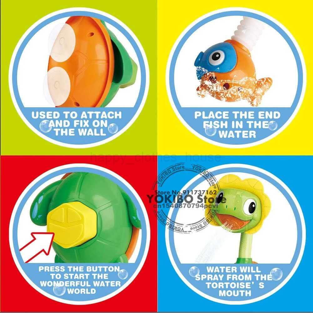 Turtle Baby Bath Toys Spray Bathing Tub Fountain Toys for Kid Hand Shower Floating Bathtub Shower Pool Bathroom Toy for BabyXJ241207