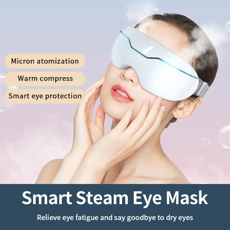 Electric Nano Steam Eye Massager With Smart Heat Compress For Dry Eye Strain Massage Eye Fatigue Relief Better Sleep Mask 241206