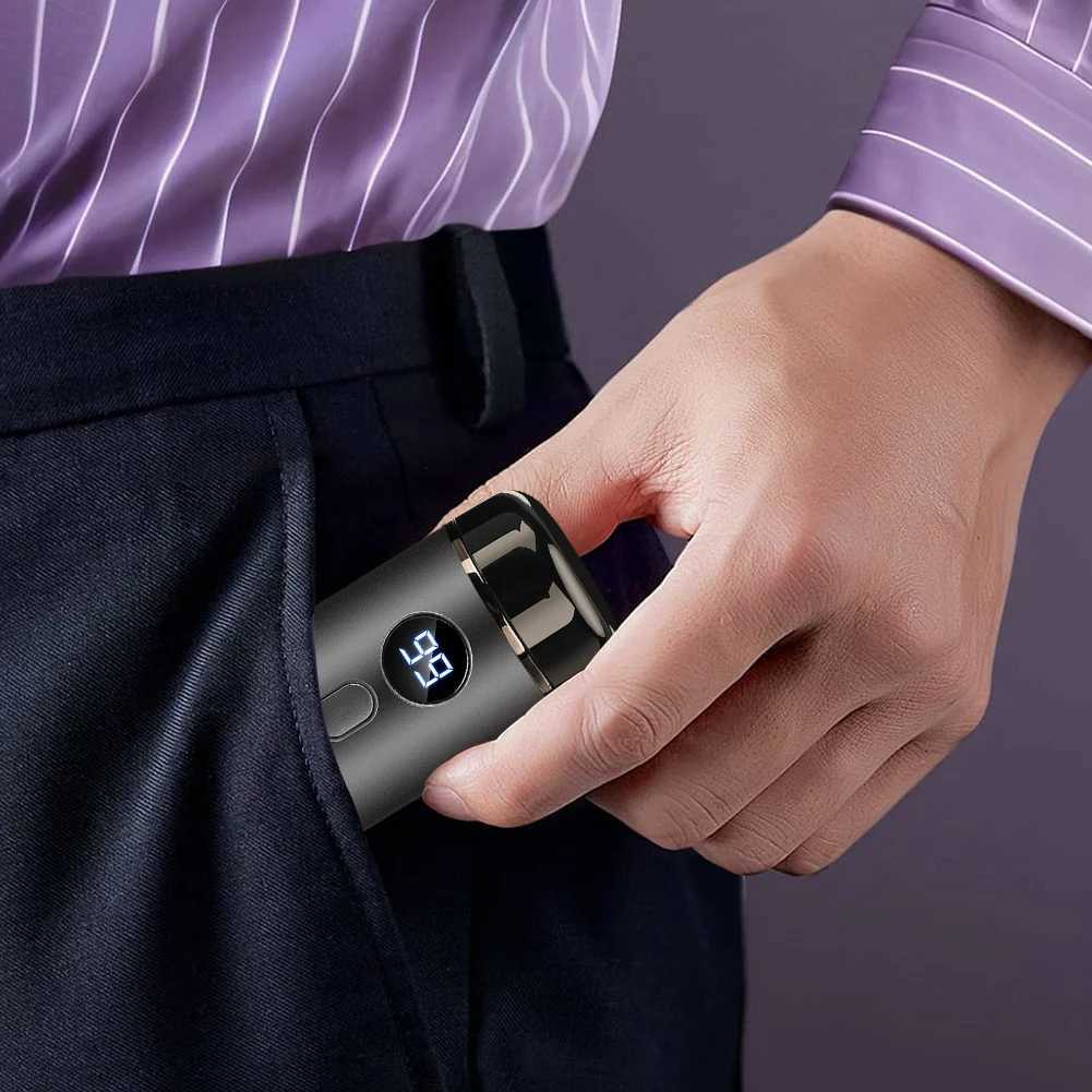 Mini Electric Shaver Rechargeable Pocket Size Electric Shaver Portable Electric Razor Wet and Dry Shaver for Men WomenXJ241207