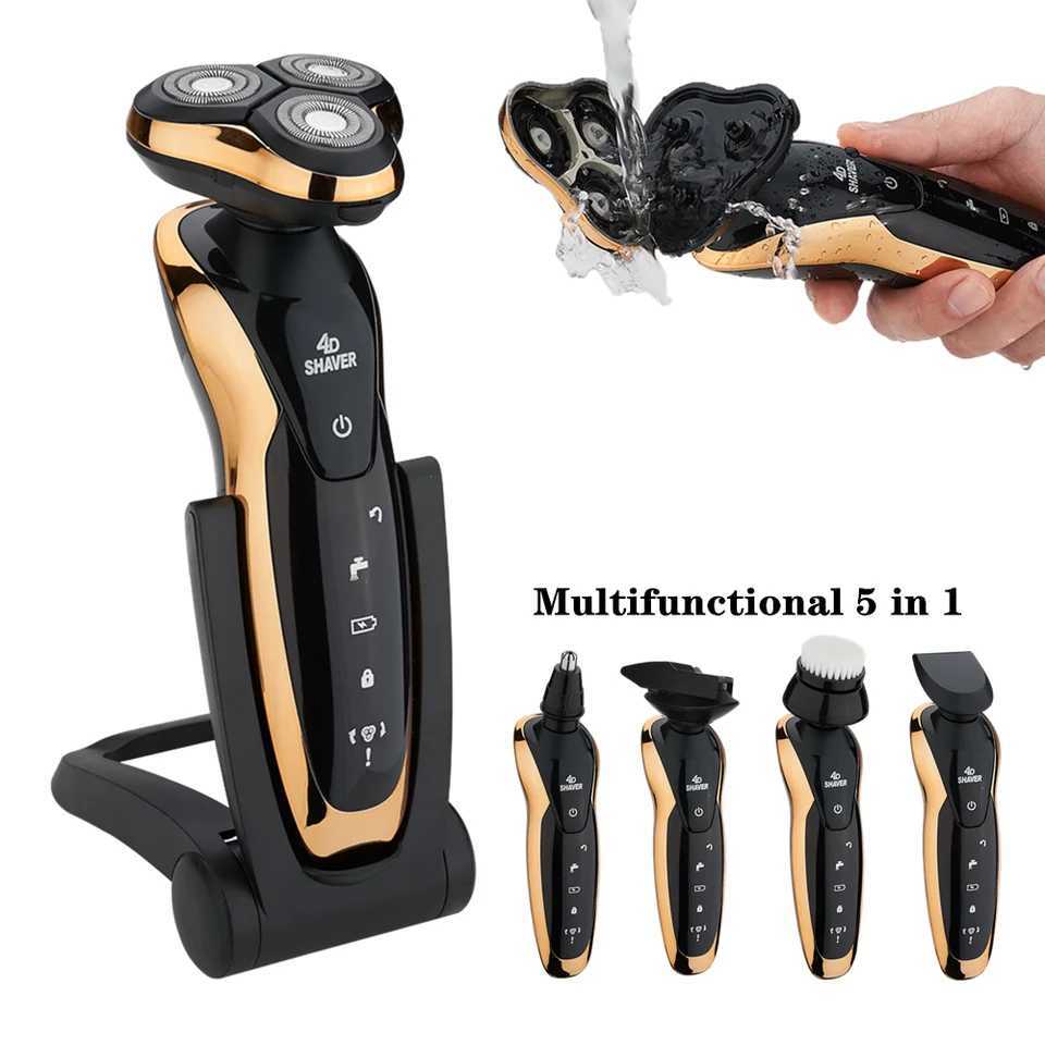 Electric Shavers For Men Rechargeable Men Electric Razor USB 3Blades Portable Water Proof Shaving Machine ZOZEN Electric ShaversXJ241207