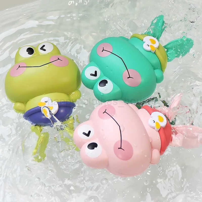 Baby Bath Toys Cute Animal Clockwork Swimming Pool Floating Wind Up Bathing Toys for Kids Children Bathroom Play Water Game ToysXJ241207