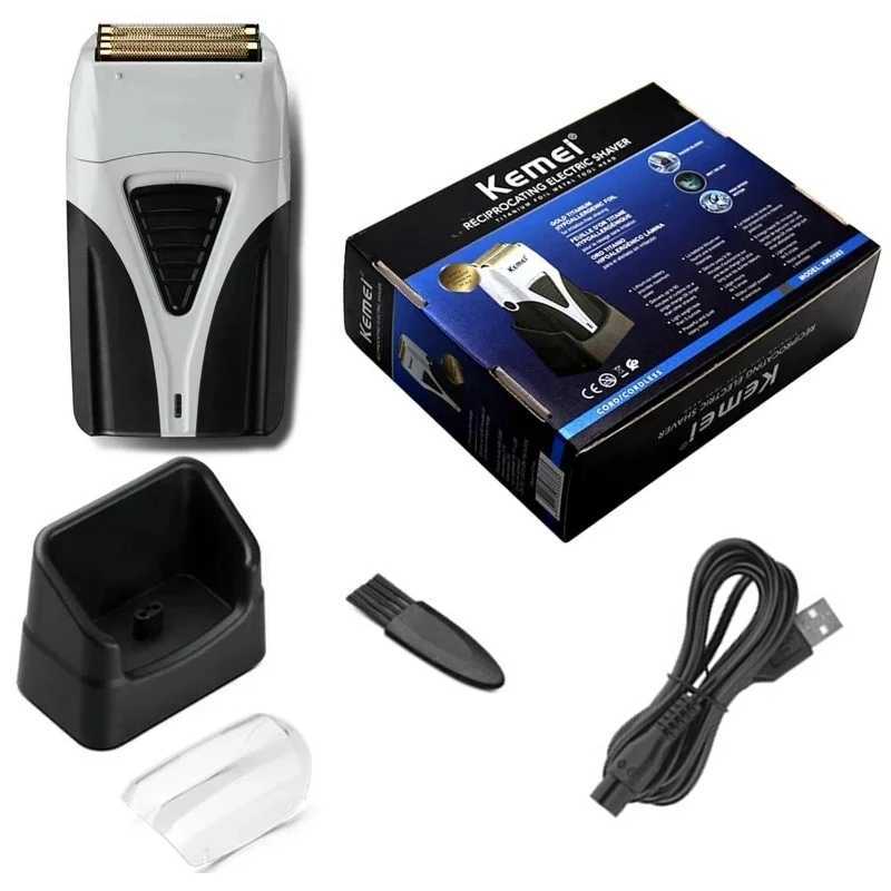 Kemei 3383 Rechargeable Hair Electric Shaver Beard Stubble Facial Electric Razor For Men Face Balds Head Shaving MachineXJ241207