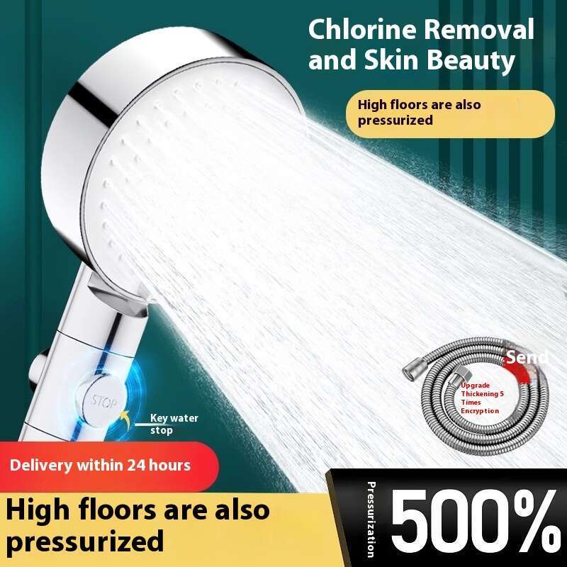 Pressurized nozzle household bathroom faucet shower Shower head wer drying bath suit