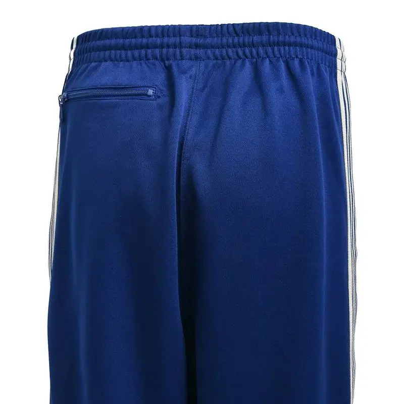 Casual and fashionable oversized wide leg striped sports pants mens 1 label butterfly embroidered jogging brushed blue leggings 241206 w250430