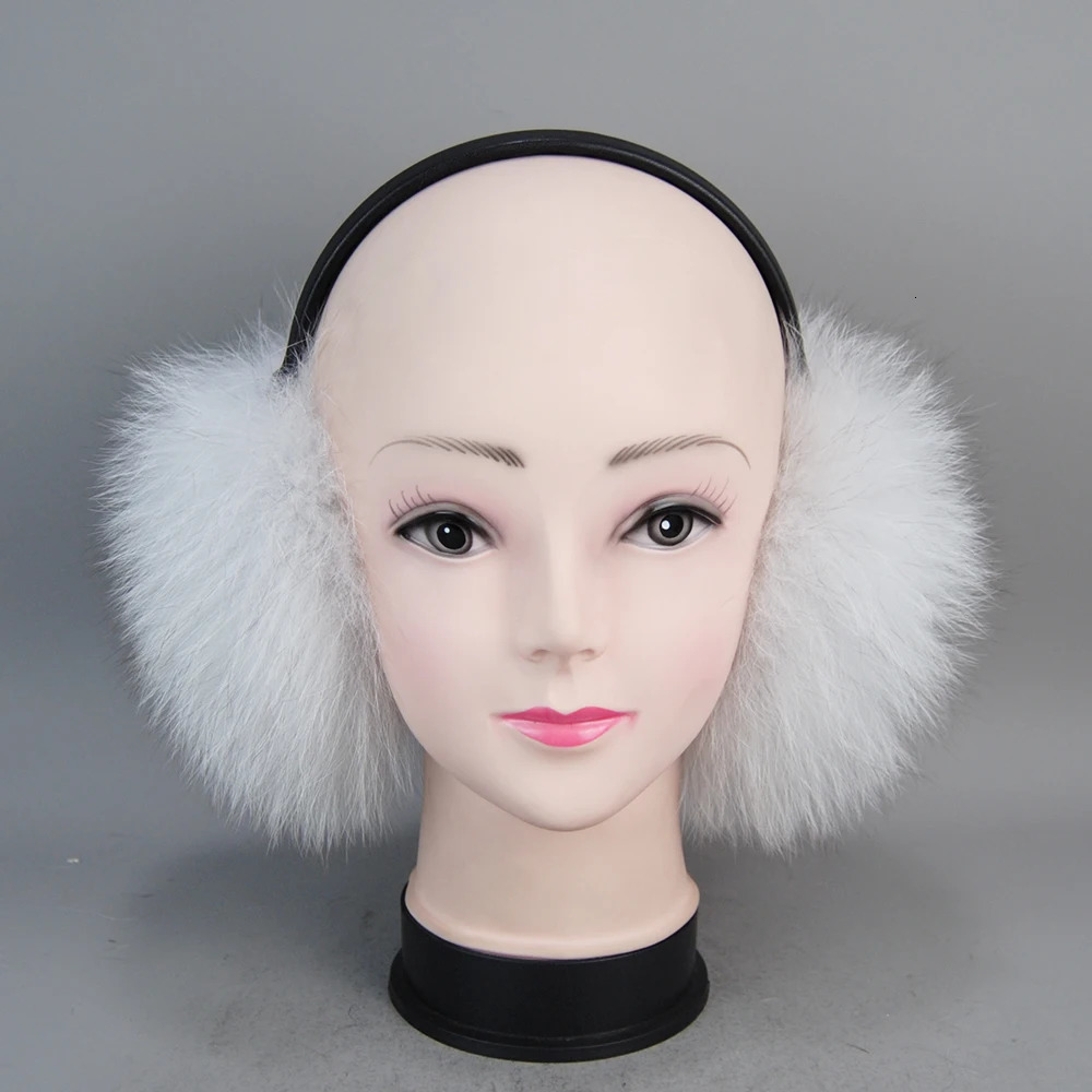Womens Fluffy True Fox Fur Earrings Winter Womens Large Pong Fox Fur Earrings 100% Natural Fox Fur Earrings 241205