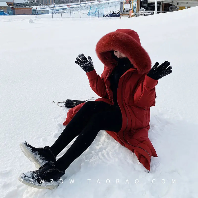 Womens snow boots cowboy boots natural fur warm fur leather shoes short boots womens ankle boots 241206