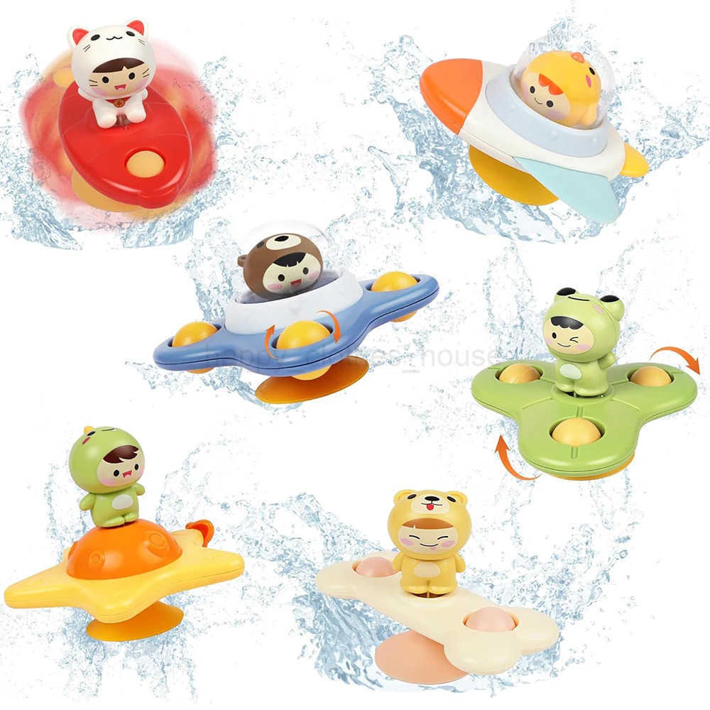 Catoon Bath Toys 6-12-18 Months Baby Toy Suction Cup Spinner Toys for Boys Girls 1 2 3 Years Sensory Toys for Toddler Kids GiftXJ241207