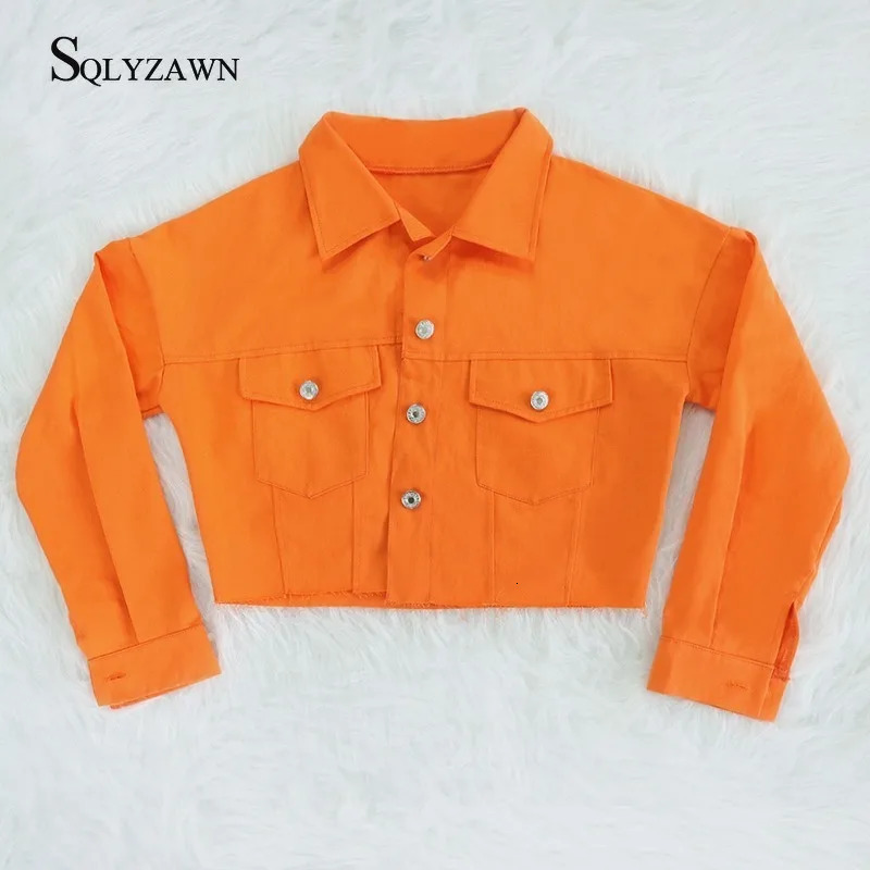 Streetwear denim cut jacket womens Gothic button torn bomber Harajuku retro green black long sleeved clothing 241206