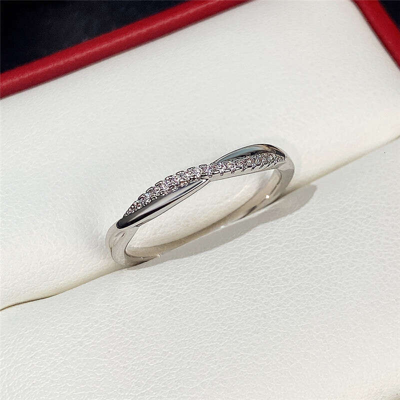 designer jewelry Moissanite dia ring Vecalon Lustre Promise Wedding Band Ring Top quality Sterg Sier VVS Dia Engagement rings for women