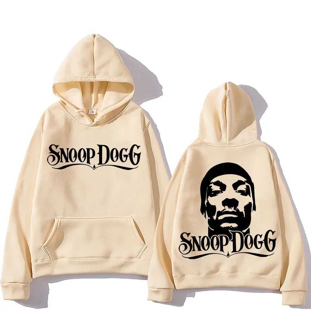 Snoop Dogg Hoodie Back Printed Hoodie Grunge Comfortable Sweatshirt Funko Pop Hip Hop Clothing Moletom Flce Gothic Zipper X241207