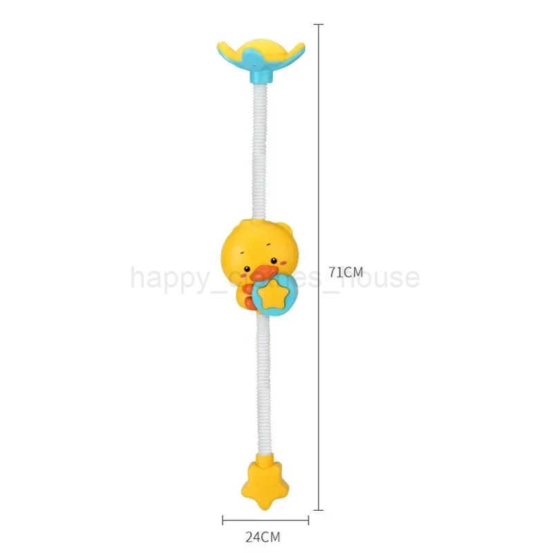 New Bathing Toy Baby Water Game Duck Model Faucet Shower Electric Sprinkler Swimming Bathroom Baby ToyXJ241207