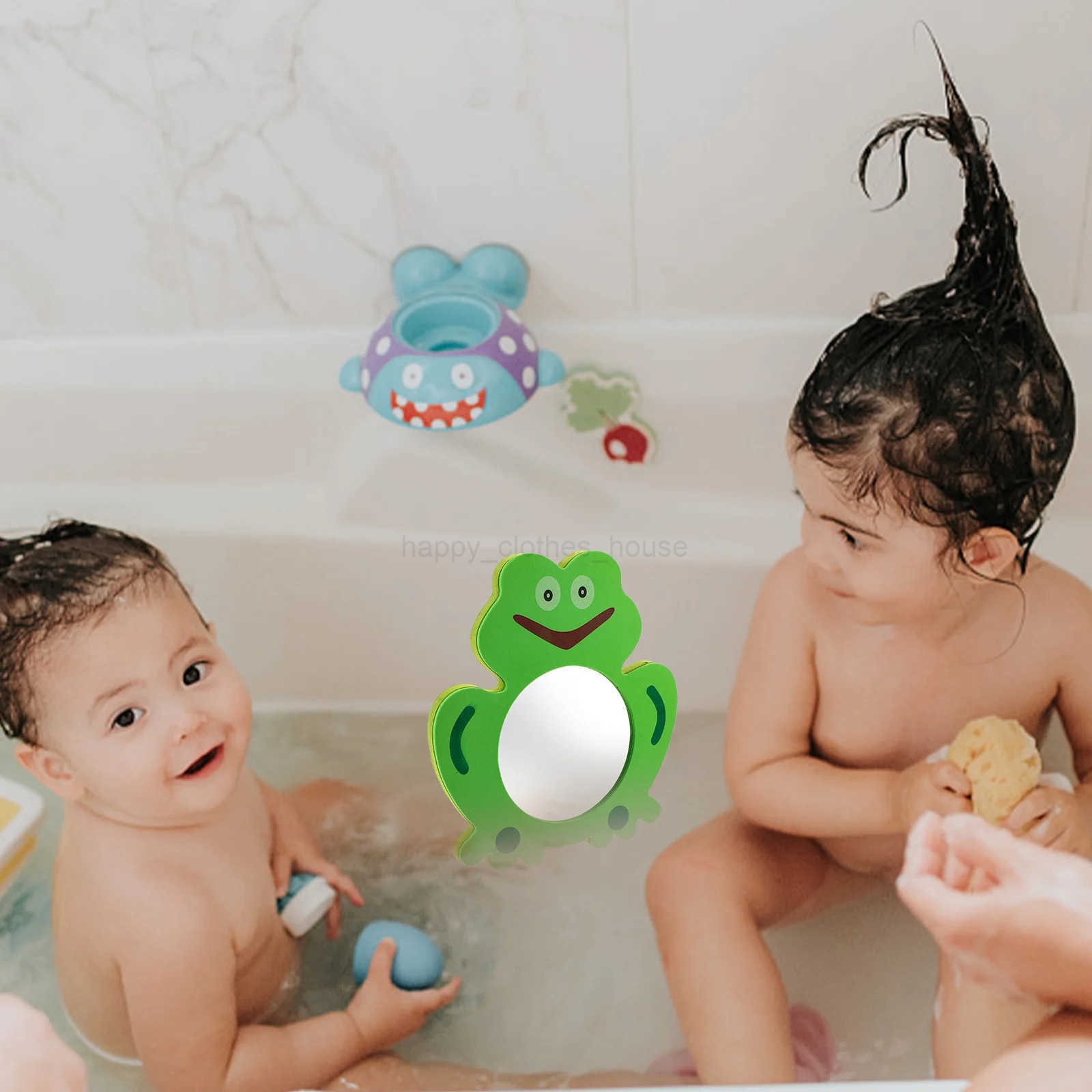 Kid Bath Toy EVA Mirror Bathing Plaything Creative Crab Or Frog Design Water Toy Educational Mirror Bath ToyXJ241207