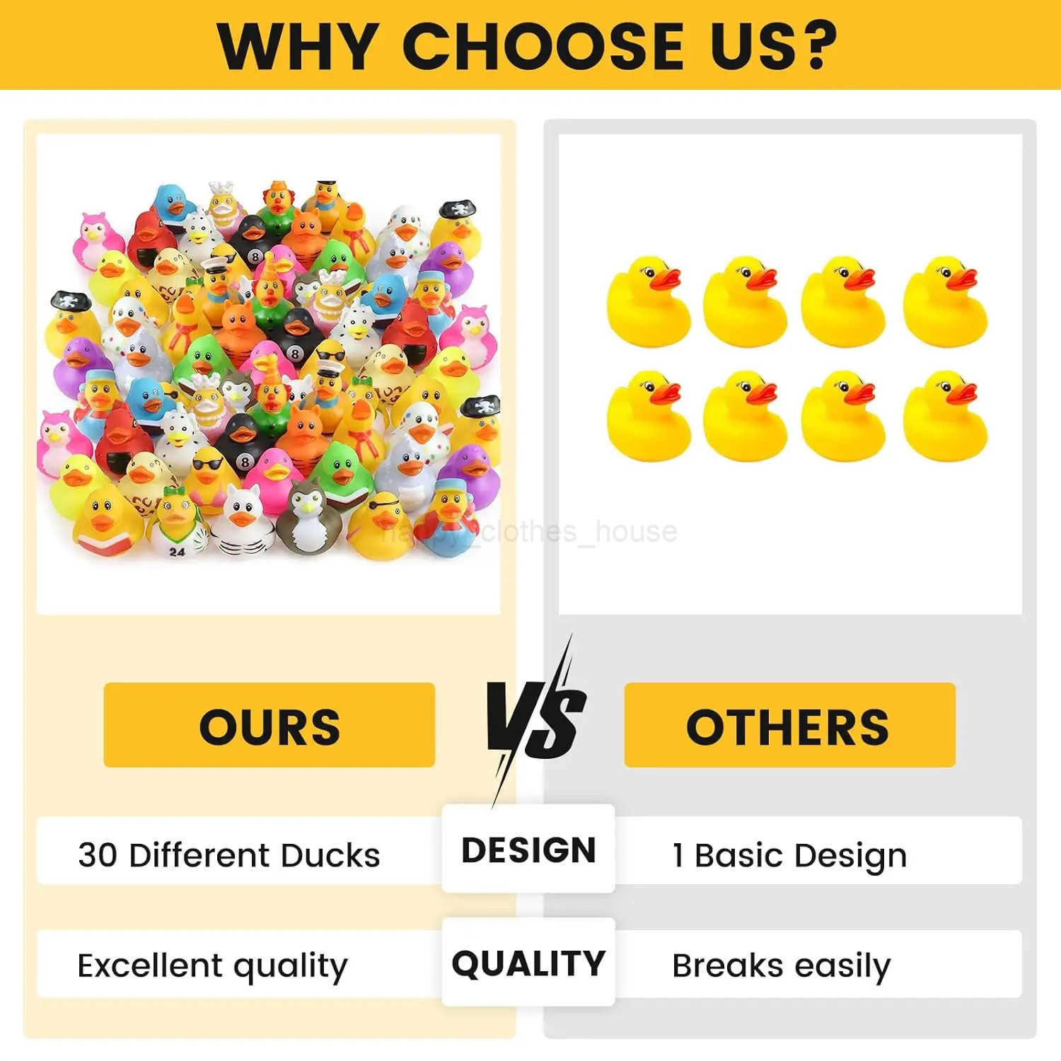 30 Pack Rubber Ducks in BulkRubber Ducks Car Ducking for Ducking Assorted Rubber Ducks Bulk Shower Swimming Bath ToyXJ241207