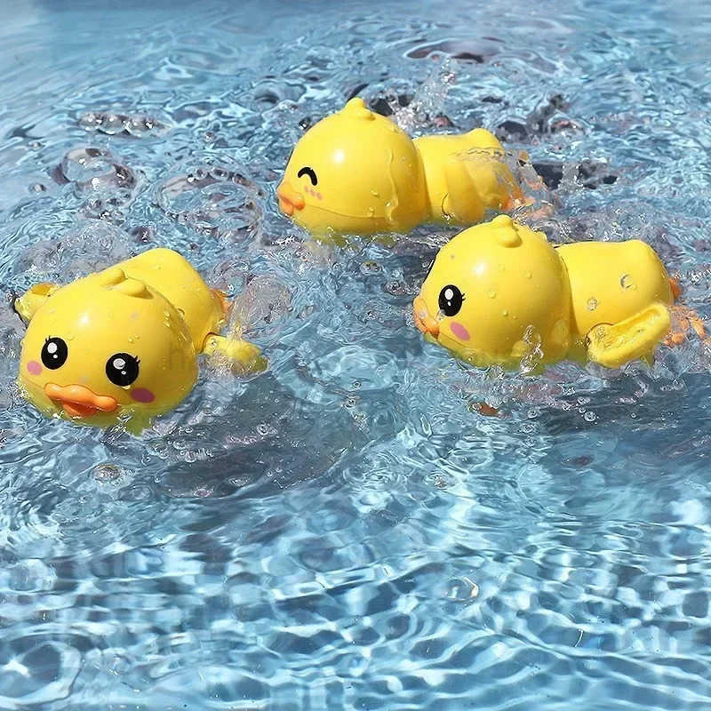 Animal Baby Bathing Toy Cute Duck Bathroom Bathtub Toys Fun Baby Bath Toys Swimming Dolphins Pool Game for ToddlerXJ241207