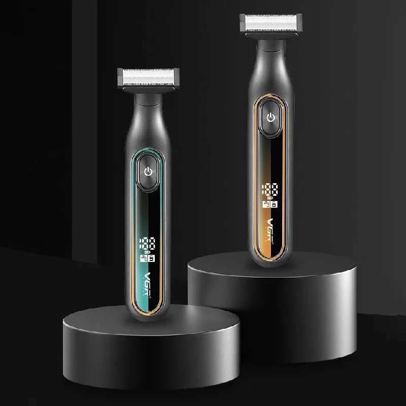 Original VGR Mens Face Body Electric Shaver adjustable Beard Hair Trimmer Rechargeable Wet Dry Shaving Machine RazorXJ241207