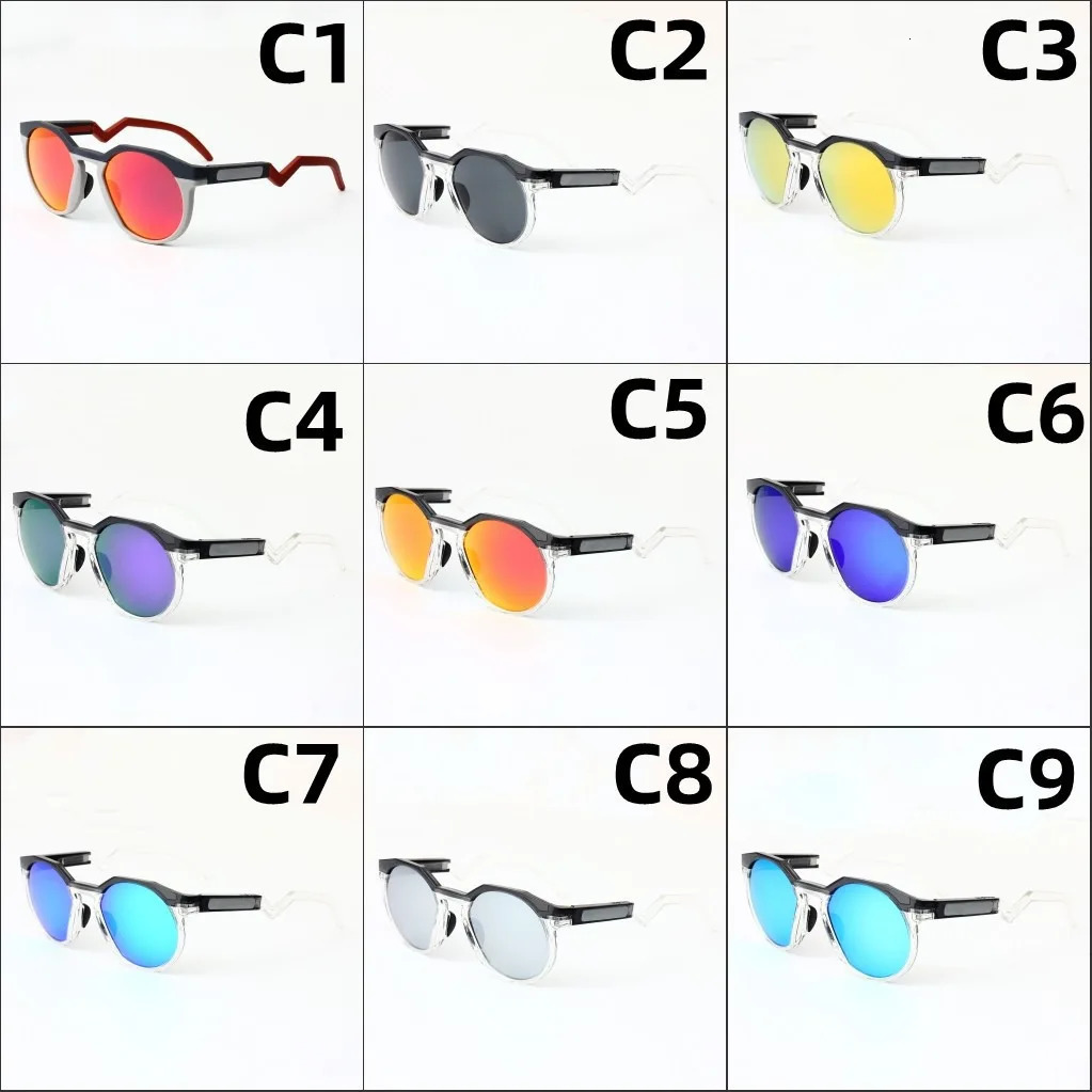 Oval Outdoor Sports Pilot Sunglasses Fashion Y2K Mens Driving Sports Sunglasses Beach Bike UV Protective Glasses 241206