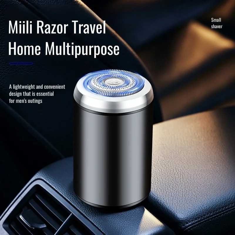 Mens Mini Electric Shaver Compact Metal Sharpening Razor Usb Rechargeable Portable ShaverXJ241207
