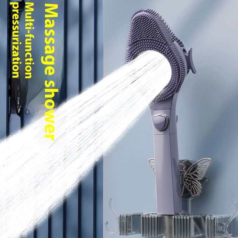 Pressurized nozzle, pressurized household water heater, bathroom super strong head, shower set