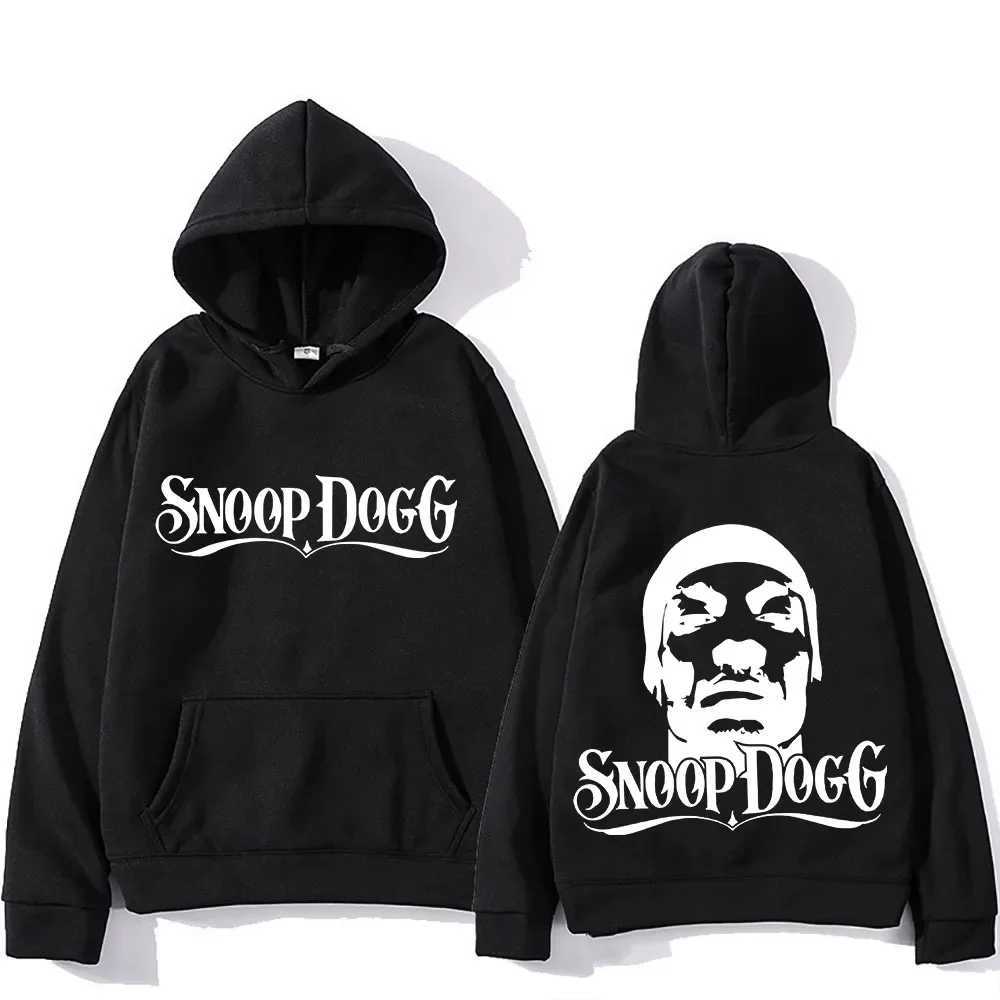 Snoop Dogg Hoodie Back Printed Hoodie Grunge Comfortable Sweatshirt Funko Pop Hip Hop Clothing Moletom Flce Gothic Zipper X241207
