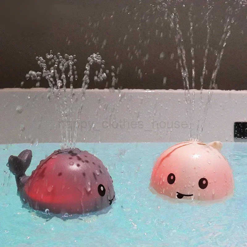 Baby Light Up Bath Toys Whale Automatic Sprinkler Bathtub Toys kids Infant Swim Pool Bathroom Toys Gifts With Music LED LightXJ266607