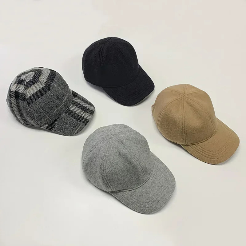 baseball cap Nordic autumn and winter wool INS blogs same wool warm and fashionable casual sun hat 241206
