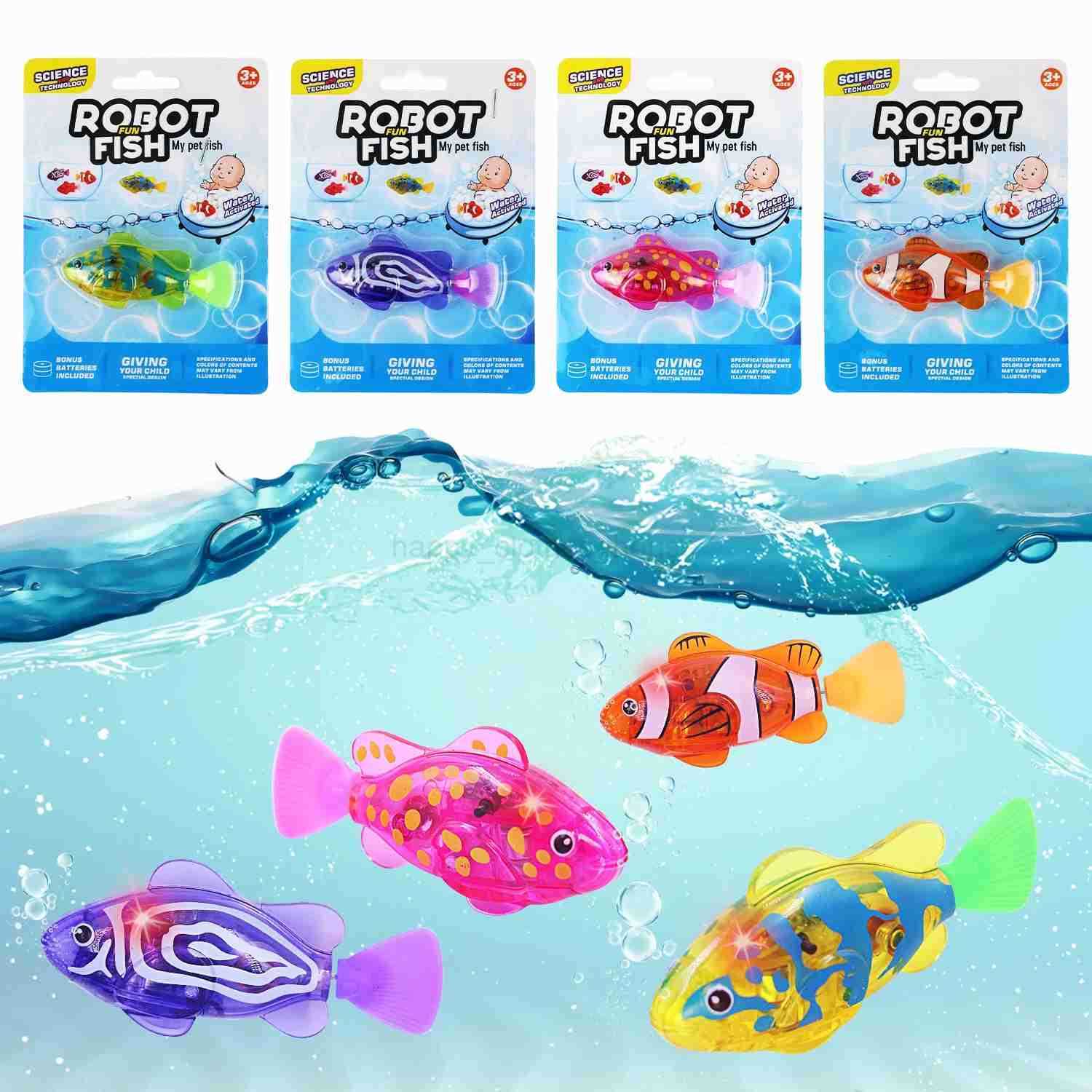 Baby Shower Luminous Induction Electric Fish Playing in Water Toy Simulated Electronic Fish for Luminous SwimmingXJ241207