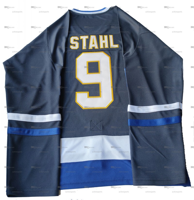 IN STOCK Mens Gunnar Stahl #9 Team Iceland Mighty Ducks Hockey Jersey Double Stitched Name Number