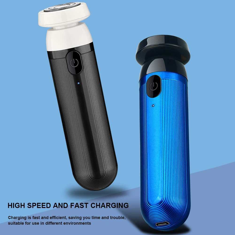 Charging Beard Trimmer Barber Supplies Cordless Electric Beard Trimmer Quick Charge Pocket Size for Bald Men for Home Car TravelXJ241207