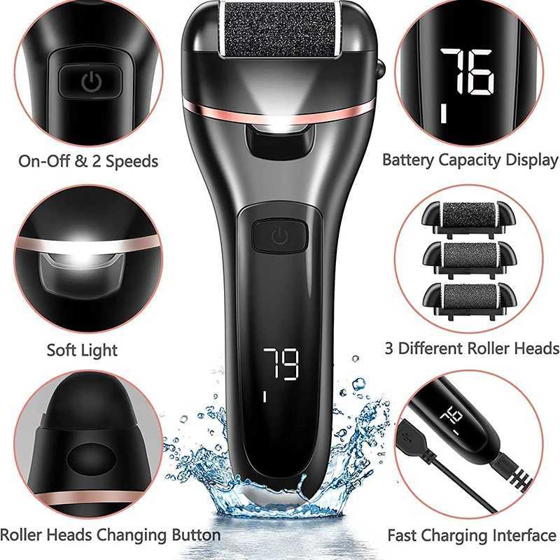 Rechargeable Foot Grinder Electric Foot File Care Tools Callus Remover Machine Pedicure Device Foot Feet For Dead Skin CrackedXJ241207