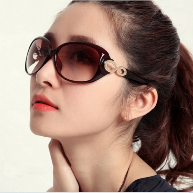 New sunglasses 122 polarised glasses female tide large frame ladies gradient colour fashion sunglasses factory direct sale
