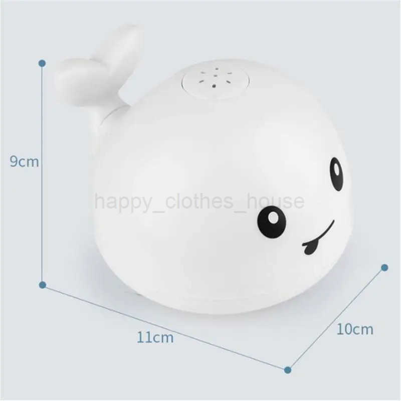 Water Sprinkler Baby Shower Bath Toy Water for Play Light Up Whale Toy Swimming Pool Toy Funny Gift for Boys GirlsXJ241207