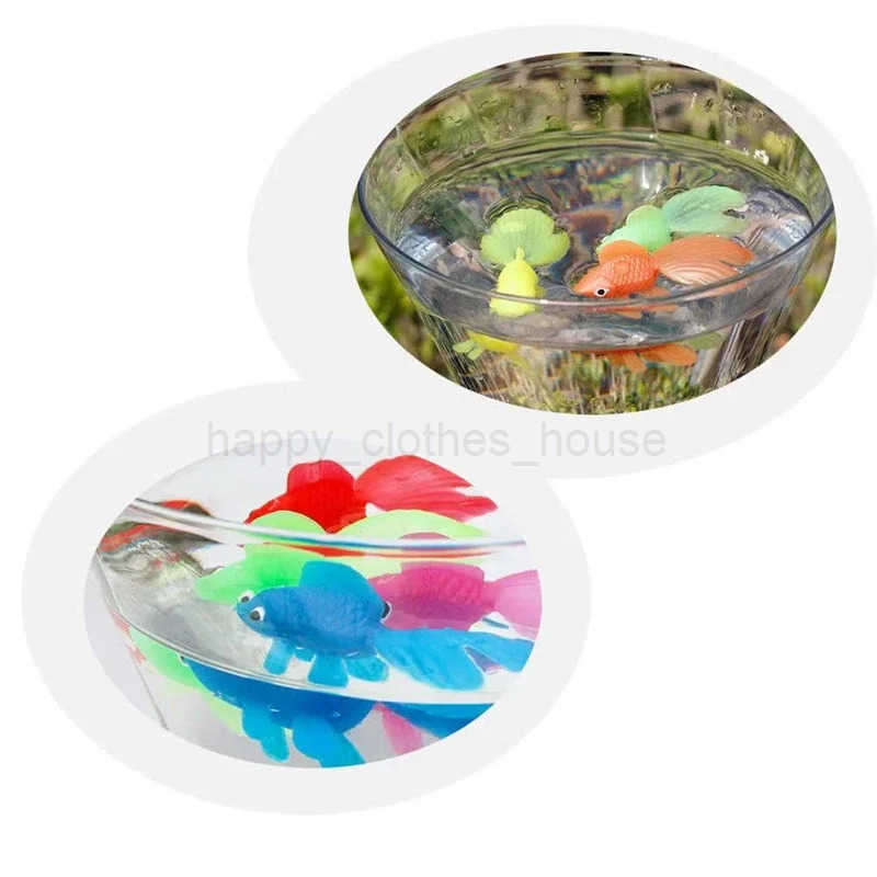 1PC Colorful Simulation Goldfish Model Soft Rubber Baby Bath Toys Kids Toys Gift Fun Water Play Swimming Beach Toy For ChildrenXJ241207