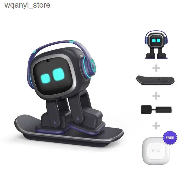 Electronics Robots EMO supports interactive desktop voice recognition intelligent AI robot companion emotional home EMO robot childrens growth gift L2