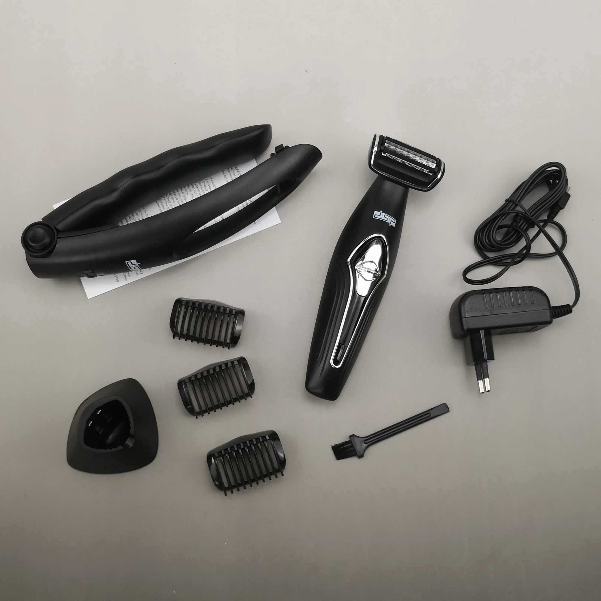 Body Back wet dry electric shaver for men Ball Groin hair trimmer rechargeable Pubic body groomer shaving machin with attachmentXJ241207