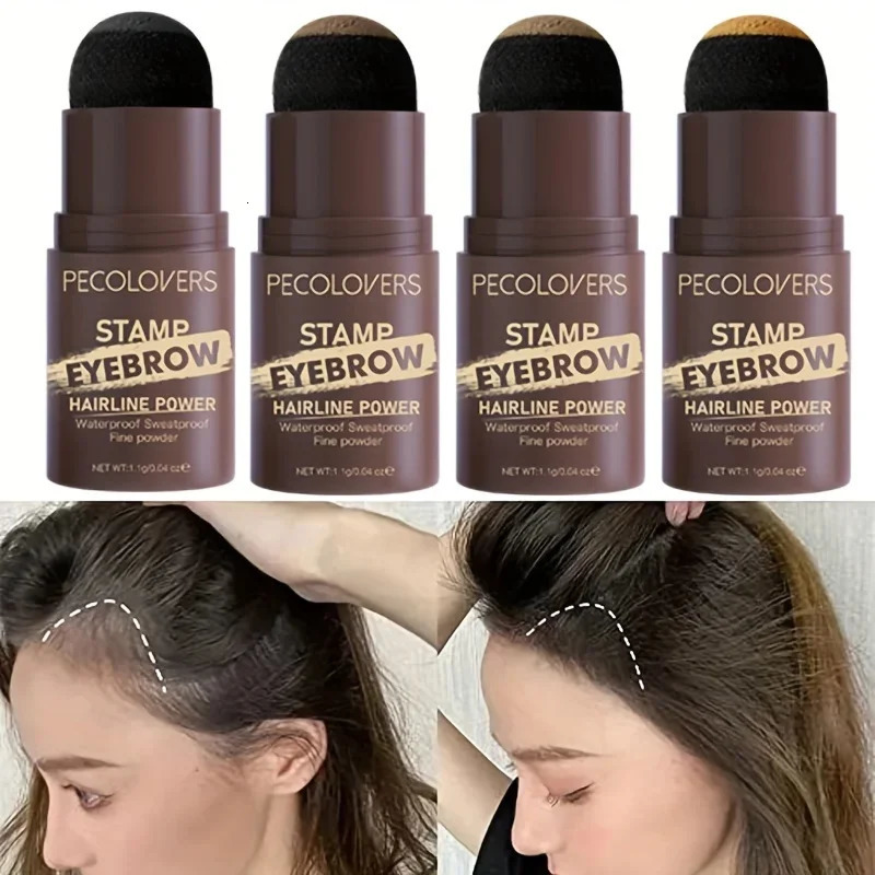 Hair Line Shadow Stick Hairline Filling Powder Waterproof Hair Edge Shadow Eyebrow Powder Hair Powder Styling Makeup Tools 241206